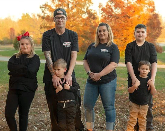 The Goode family, owners of Goode's Custom Garage